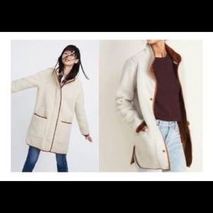 Vintage vibe sherpa jacket w/ faux suede lining - XXL womens NEW